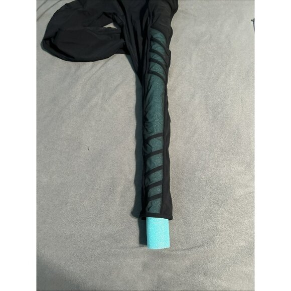 Lululemon Women's Leggings Side Pockets Black Mesh Sides Size 6 Sm - Read Desc - Picture 10 of 12